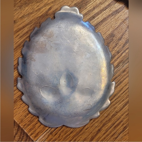 Titanium Leaf-Shaped Acorn Decorative Tray Antique Small Space Minimalist Decor - Picture 7 of 8